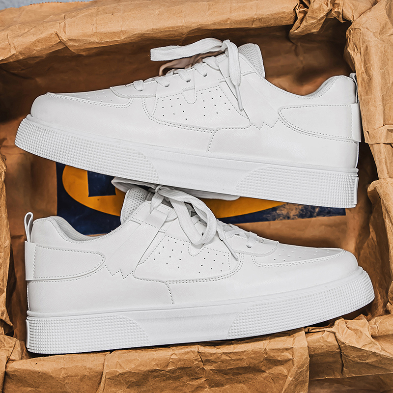 White Sneaker Care Kit - Tênis casuais brancos masculinos LOEIKAN |