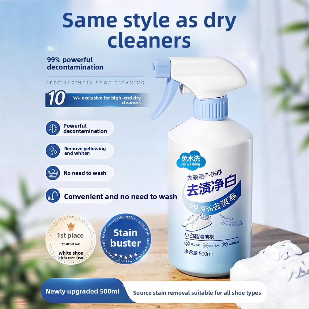 Sneaker Care Clean - Limpador de sapatos branco de 500ml,