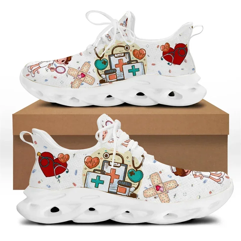 White Sneaker Care Kit - Sapatos de Enfermagem Brancos para Mulheres,